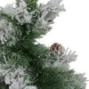 Northlight 24" Flocked Pine Artificial Christmas Tree in Burlap Base - Unlit