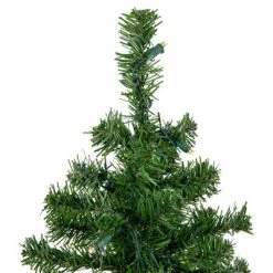 Northlight 18" Pre-Lit Two-Tone Green Pine Artificial Christmas Tree in Burlap, Clear LED Lights