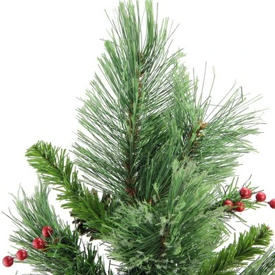 Northlight 24" Mixed Cashmere Berry Pine Medium Artificial Christmas Tree - Unlit 1 Northlight 24" Mixed Cashmere Berry Pine Medium Artificial Christmas Tree - Unlit