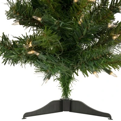 Northlight 2' Pre-Lit Medium Aspen Pine Artificial Christmas Tree, Clear Lights 6 Northlight 2' Pre-Lit Medium Aspen Pine Artificial Christmas Tree, Clear Lights - Image 6