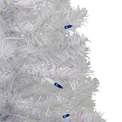 Northlight 2' Pre-Lit White Pine Artificial Christmas Tree - Blue Lights 1 Northlight 2' Pre-Lit White Pine Artificial Christmas Tree - Blue Lights