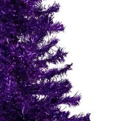 Northlight 4' Purple Artificial Tinsel Christmas Tree, Unlit