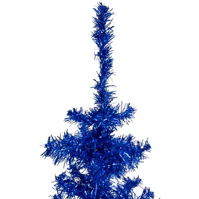 Northlight 4' Blue Artificial Tinsel Christmas Tree, Unlit 2 Northlight 4' Blue Artificial Tinsel Christmas Tree, Unlit - Image 2