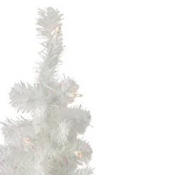 Northlight 2' Pre-Lit Woodbury White Pine Slim Artificial Christmas Tree, Clear Lights