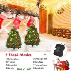 Costway Set of 2 24in Battery Powered Pre-lit Pathway Christmas Trees Outdoor Decoration 13 Costway Set of 2 24in Battery Powered Pre-lit Pathway Christmas Trees Outdoor Decoration -Christmas Trees Sales Store unnamed file 5454