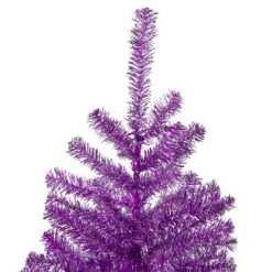 Northlight 3' Metallic Purple Tinsel Artificial Christmas Tree - Unlit -Christmas Trees Sales Store unnamed file 5480