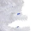 Northlight 3' Pre-Lit Woodbury White Pine Slim Artificial Christmas Tree, Blue Lights