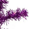 Northlight 4' Pre-Lit Purple Artificial Tinsel Christmas Tree, Clear Lights