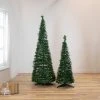 Northlight 4' Green Tinsel Pop-Up Artificial Christmas Tree, Unlit