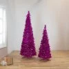Northlight 4' Pink Tinsel Pop-Up Artificial Christmas Tree, Unlit