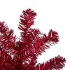 Northlight 3' Metallic Red Tinsel Artificial Christmas Tree - Unlit
