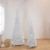 Northlight 4' White Tinsel Pop-Up Artificial Christmas Tree, Unlit