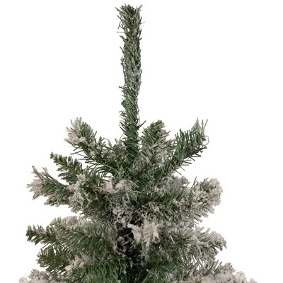 Northlight 3' Unlit Artificial Christmas Tree Medium Heavily Flocked Pine 3 Northlight 3' Unlit Artificial Christmas Tree Medium Heavily Flocked Pine - Image 3