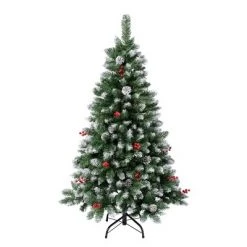 National Tree Company Unlit Cullen Hinged Artificial Christmas Tree with Berries & Pinecones -Christmas Trees Sales Store unnamed file 5583