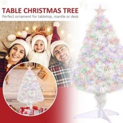 HOMCOM Pre-Lit Douglas Fir Tabletop Artificial Christmas Tree with 85 Branches and Fiber Optic LED Lights 32" Tall 13 HOMCOM Pre-Lit Douglas Fir Tabletop Artificial Christmas Tree with 85 Branches and Fiber Optic LED Lights 32" Tall -Christmas Trees Sales Store unnamed file 561