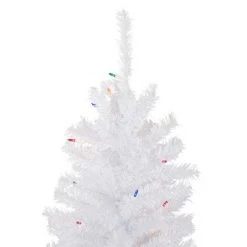 Northlight 4' Pre-Lit Woodbury White Pine Slim Artificial Christmas Tree, Multi Lights -Christmas Trees Sales Store unnamed file 5639