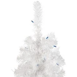 Northlight 4' Pre-Lit Slim White Pine Artificial Christmas Tree - Blue Lights -Christmas Trees Sales Store unnamed file 5682