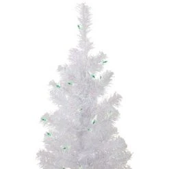 Northlight 4' Pre-lit Rockport White Pine Artificial Christmas Tree, Green Lights -Christmas Trees Sales Store unnamed file 5693