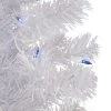 Northlight 4' Pre-lit Rockport White Pine Artificial Christmas Tree, Blue Lights