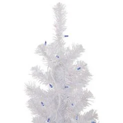 Northlight 4' Pre-lit Rockport White Pine Artificial Christmas Tree, Blue Lights -Christmas Trees Sales Store unnamed file 5698