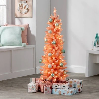 4' Pre-Lit Pink Alberta Artificial Christmas Tree Clear Lights - Wondershop™ 1 4' Pre-Lit Pink Alberta Artificial Christmas Tree Clear Lights - Wondershop™