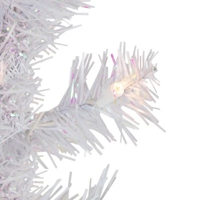 Northlight 4' Pre-lit Rockport White Pine Artificial Christmas Tree, Clear Lights 2 Northlight 4' Pre-lit Rockport White Pine Artificial Christmas Tree, Clear Lights - Image 2