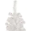Northlight 4' Pre-Lit White Pine Slim Artificial Christmas Tree - Pink Lights