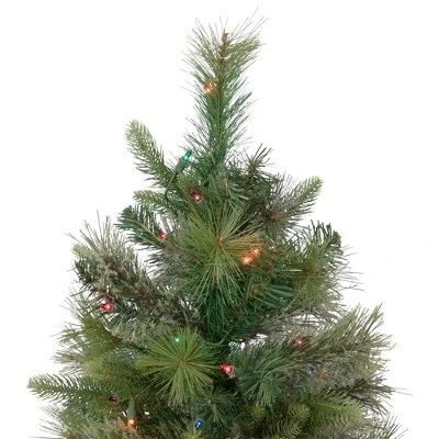 Northlight 3' Pre-Lit Kingston Cashmere Pine Full Artificial Christmas Tree, Multi Lights 3 Northlight 3' Pre-Lit Kingston Cashmere Pine Full Artificial Christmas Tree, Multi Lights - Image 3