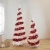 Northlight 4' Pre-Lit Candy Cane Pop-Up Artificial Christmas Tree, Clear Lights