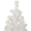 Northlight 3.5' Pre-Lit Potted Flocked Winter Pine White Tinsel Artificial Christmas Tree, Clear Lights
