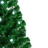 Northlight 3' Pre-Lit Color Changing Fiber Optic Artificial Christmas Tree with Balls