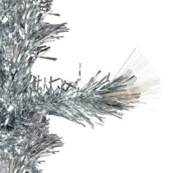 Northlight 3' Pre-Lit Silver Fiber Optic Artificial Christmas Tree, Warm White Lights