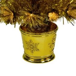 Northlight 3' Pre-Lit Gold Fiber Optic Artificial Christmas Tree, White Lights 7 Northlight 3' Pre-Lit Gold Fiber Optic Artificial Christmas Tree, White Lights -Christmas Trees Sales Store unnamed file 5863