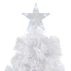 Northlight 3' Pre-Lit LED Color Changing White Fiber Optic Artificial Christmas Tree
