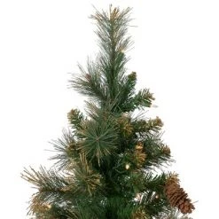 Northlight 4.5' Pre-Lit Yorkshire Pine Pencil Artificial Christmas Tree, Clear Lights -Christmas Trees Sales Store unnamed file 5892