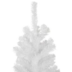 Northlight 6.5' White Georgian Pine Slim Artificial Christmas Tree, Unlit -Christmas Trees Sales Store unnamed file 5905
