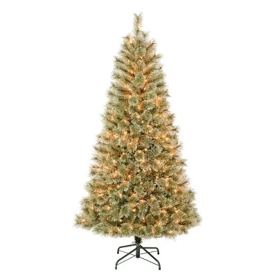 National Tree Company Pre-Lit Arcadia Cashmere Pine Hinged Artificial Christmas Tree Clear Lights 4 National Tree Company Pre-Lit Arcadia Cashmere Pine Hinged Artificial Christmas Tree Clear Lights - Image 4
