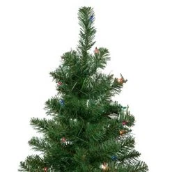 Northlight 6' Pre-Lit Wilson Pine Slim Artificial Christmas Tree, Multi Lights -Christmas Trees Sales Store unnamed file 5932