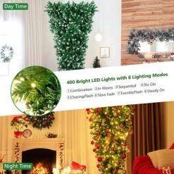 Costway 7.5FT Pre-Lit Snowy Upside Down Christmas Tree 1100 Tips w/ 400 Lights & 8 Modes 13 Costway 7.5FT Pre-Lit Snowy Upside Down Christmas Tree 1100 Tips w/ 400 Lights & 8 Modes -Christmas Trees Sales Store unnamed file 5956