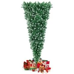 Costway 7.5FT Pre-Lit Snowy Upside Down Christmas Tree 1100 Tips w/ 400 Lights & 8 Modes 17 Costway 7.5FT Pre-Lit Snowy Upside Down Christmas Tree 1100 Tips w/ 400 Lights & 8 Modes -Christmas Trees Sales Store unnamed file 5960