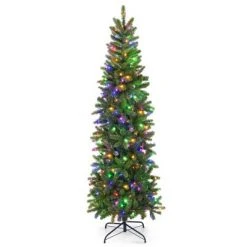 Costway 6 FT/7.5 FT Pre-Lit Hinged Artificial Christmas Tree w/ 648/796 Tips & 270/350 LED Lights -Christmas Trees Sales Store unnamed file 5970