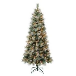 National Tree Company Pre-Lit Perry Pine Hinged Artificial Christmas Tree Clear Lights 7 National Tree Company Pre-Lit Perry Pine Hinged Artificial Christmas Tree Clear Lights -Christmas Trees Sales Store unnamed file 5983