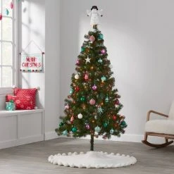 6' Pre-Lit Alberta Spruce Artificial Christmas Tree Multicolor Lights - Wondershop™