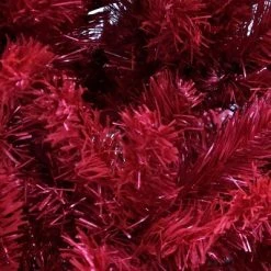 National Tree Company 7 Foot Full Bodied Flocked Unlit Colorful Celebration Artificial Christmas Tree with 1,113 Branch Tips, & Metal Stand, Red -Christmas Trees Sales Store unnamed file 6049