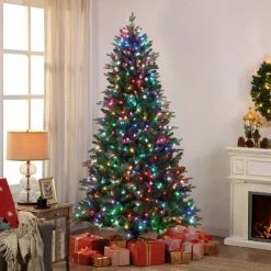 Mr. Christmas Alexa Enabled RGB LED Illuminated Christmas Tree, 7.5' -Christmas Trees Sales Store unnamed file 606