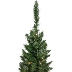 Northlight 2ct Prelit Artificial Christmas Tree Potted Porch Pine Topiary - Clear Lights