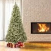 National Tree Company Unlit Arcadia Cashmere Pine Hinged Artificial Christmas Tree