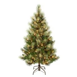 National Tree Company Pre-Lit Charleston Pine Hinged Artificial Christmas Tree Clear Lights -Christmas Trees Sales Store unnamed file 6172