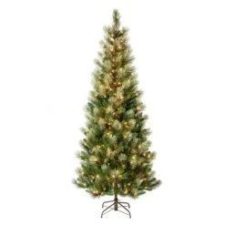 National Tree Company Pre-Lit Charleston Pine Hinged Artificial Christmas Tree Clear Lights -Christmas Trees Sales Store unnamed file 6174