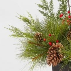3.5' Unlit Spruce Top Porch Pine in Bronze Pot Artificial Christmas Tree - Wondershop™